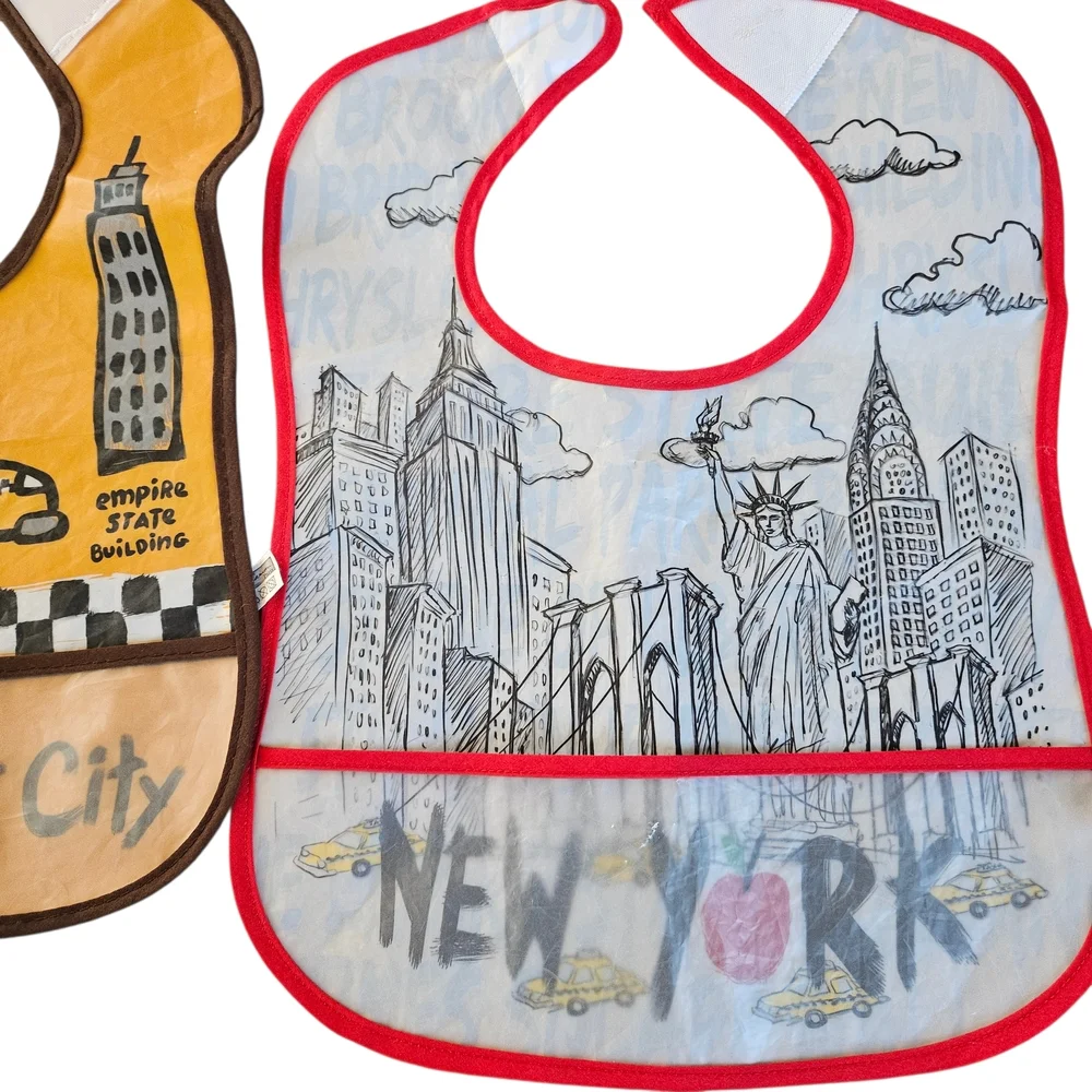 Bumkins Superbib Lot Mario Brothers Dr Suess NYC Waterproof‎ Baby Boy Bibs
